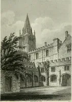 An illustration from History and antiquities of the cathedral churches of Great Britain : illustrated with a series of highly-finished engravings, exhibiting general and particular views, ground plans, and all the architectural features and ornaments in the various styles of building used in our ecclesiastical edifices (1814)