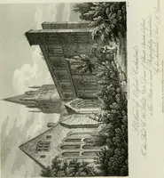 An illustration from History and antiquities of the cathedral churches of Great Britain : illustrated with a series of highly-finished engravings, exhibiting general and particular views, ground plans, and all the architectural features and ornaments in the various styles of building used in our ecclesiastical edifices (1814)