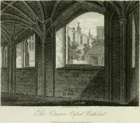 An illustration from History and antiquities of the cathedral churches of Great Britain : illustrated with a series of highly-finished engravings, exhibiting general and particular views, ground plans, and all the architectural features and ornaments in the various styles of building used in our ecclesiastical edifices (1814)