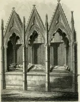 An illustration from History and antiquities of the cathedral churches of Great Britain : illustrated with a series of highly-finished engravings, exhibiting general and particular views, ground plans, and all the architectural features and ornaments in the various styles of building used in our ecclesiastical edifices (1814)