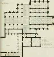 An illustration from History and antiquities of the cathedral churches of Great Britain : illustrated with a series of highly-finished engravings, exhibiting general and particular views, ground plans, and all the architectural features and ornaments in the various styles of building used in our ecclesiastical edifices (1814)