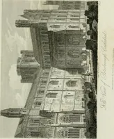 An illustration from History and antiquities of the cathedral churches of Great Britain : illustrated with a series of highly-finished engravings, exhibiting general and particular views, ground plans, and all the architectural features and ornaments in the various styles of building used in our ecclesiastical edifices (1814)
