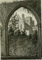 An illustration from History and antiquities of the cathedral churches of Great Britain : illustrated with a series of highly-finished engravings, exhibiting general and particular views, ground plans, and all the architectural features and ornaments in the various styles of building used in our ecclesiastical edifices (1814)