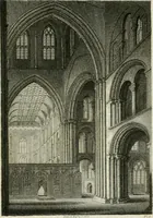An illustration from History and antiquities of the cathedral churches of Great Britain : illustrated with a series of highly-finished engravings, exhibiting general and particular views, ground plans, and all the architectural features and ornaments in the various styles of building used in our ecclesiastical edifices (1814)