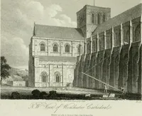 Picture 58 of 64 from History and antiquities of the cathedral churches of Great Britain : illustrated with a series of highly-finished engravings, exhibiting general and particular views, ground plans, and all the architectural features and ornaments in the various styles of building used in our ecclesiastical edifices (1814), leaf 236
