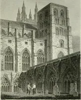 An illustration from History and antiquities of the cathedral churches of Great Britain : illustrated with a series of highly-finished engravings, exhibiting general and particular views, ground plans, and all the architectural features and ornaments in the various styles of building used in our ecclesiastical edifices (1814)