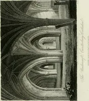An illustration from History and antiquities of the cathedral churches of Great Britain : illustrated with a series of highly-finished engravings, exhibiting general and particular views, ground plans, and all the architectural features and ornaments in the various styles of building used in our ecclesiastical edifices (1814)
