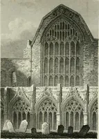 An illustration from History and antiquities of the cathedral churches of Great Britain : illustrated with a series of highly-finished engravings, exhibiting general and particular views, ground plans, and all the architectural features and ornaments in the various styles of building used in our ecclesiastical edifices (1814)
