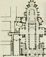 An illustration from History and antiquities of the cathedral churches of Great Britain : illustrated with a series of highly-finished engravings, exhibiting general and particular views, ground plans, and all the architectural features and ornaments in the various styles of building used in our ecclesiastical edifices (1814)