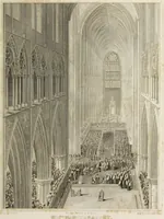 An illustration from The history and antiquities of the abbey church of St. Peter, Westminster : including notices and biographical memoirs of the abbots and deans of that foundation (1818)