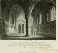 Picture 40 of 65 from History and antiquities of the cathedral churches of Great Britain : illustrated with a series of highly-finished engravings, exhibiting general and particular views, ground plans, and all the architectural features and ornaments in the various styles of building used in our ecclesiastical edifices (1814), leaf 164