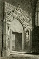 An illustration from History and antiquities of the cathedral churches of Great Britain : illustrated with a series of highly-finished engravings, exhibiting general and particular views, ground plans, and all the architectural features and ornaments in the various styles of building used in our ecclesiastical edifices (1814)