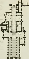 An illustration from History and antiquities of the cathedral churches of Great Britain : illustrated with a series of highly-finished engravings, exhibiting general and particular views, ground plans, and all the architectural features and ornaments in the various styles of building used in our ecclesiastical edifices (1814)