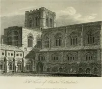 An illustration from History and antiquities of the cathedral churches of Great Britain : illustrated with a series of highly-finished engravings, exhibiting general and particular views, ground plans, and all the architectural features and ornaments in the various styles of building used in our ecclesiastical edifices (1814)