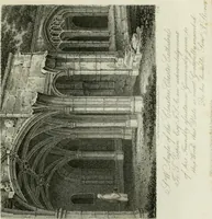 An illustration from History and antiquities of the cathedral churches of Great Britain : illustrated with a series of highly-finished engravings, exhibiting general and particular views, ground plans, and all the architectural features and ornaments in the various styles of building used in our ecclesiastical edifices (1814)