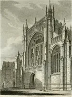 An illustration from History and antiquities of the cathedral churches of Great Britain : illustrated with a series of highly-finished engravings, exhibiting general and particular views, ground plans, and all the architectural features and ornaments in the various styles of building used in our ecclesiastical edifices (1814)