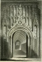 An illustration from History and antiquities of the cathedral churches of Great Britain : illustrated with a series of highly-finished engravings, exhibiting general and particular views, ground plans, and all the architectural features and ornaments in the various styles of building used in our ecclesiastical edifices (1814)
