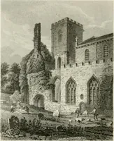 An illustration from History and antiquities of the cathedral churches of Great Britain : illustrated with a series of highly-finished engravings, exhibiting general and particular views, ground plans, and all the architectural features and ornaments in the various styles of building used in our ecclesiastical edifices (1814)