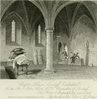 Picture 26 of 64 from History and antiquities of the cathedral churches of Great Britain : illustrated with a series of highly-finished engravings, exhibiting general and particular views, ground plans, and all the architectural features and ornaments in the various styles of building used in our ecclesiastical edifices (1814), leaf 108