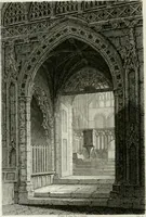 An illustration from History and antiquities of the cathedral churches of Great Britain : illustrated with a series of highly-finished engravings, exhibiting general and particular views, ground plans, and all the architectural features and ornaments in the various styles of building used in our ecclesiastical edifices (1814)
