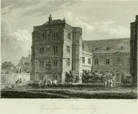 An illustration from History and antiquities of the cathedral churches of Great Britain : illustrated with a series of highly-finished engravings, exhibiting general and particular views, ground plans, and all the architectural features and ornaments in the various styles of building used in our ecclesiastical edifices (1814)