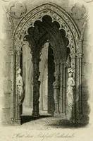 Picture 1 of 64 from History and antiquities of the cathedral churches of Great Britain : illustrated with a series of highly-finished engravings, exhibiting general and particular views, ground plans, and all the architectural features and ornaments in the various styles of building used in our ecclesiastical edifices (1814), leaf 6