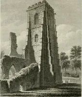 An illustration from History and antiquities of the cathedral churches of Great Britain : illustrated with a series of highly-finished engravings, exhibiting general and particular views, ground plans, and all the architectural features and ornaments in the various styles of building used in our ecclesiastical edifices (1814)