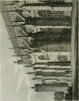 An illustration from History and antiquities of the cathedral churches of Great Britain : illustrated with a series of highly-finished engravings, exhibiting general and particular views, ground plans, and all the architectural features and ornaments in the various styles of building used in our ecclesiastical edifices (1814)