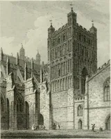 An illustration from History and antiquities of the cathedral churches of Great Britain : illustrated with a series of highly-finished engravings, exhibiting general and particular views, ground plans, and all the architectural features and ornaments in the various styles of building used in our ecclesiastical edifices (1814)