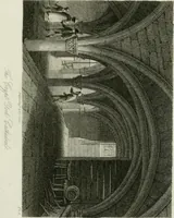 An illustration from History and antiquities of the cathedral churches of Great Britain : illustrated with a series of highly-finished engravings, exhibiting general and particular views, ground plans, and all the architectural features and ornaments in the various styles of building used in our ecclesiastical edifices (1814)