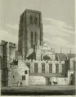An illustration from History and antiquities of the cathedral churches of Great Britain : illustrated with a series of highly-finished engravings, exhibiting general and particular views, ground plans, and all the architectural features and ornaments in the various styles of building used in our ecclesiastical edifices (1814)