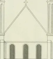 An illustration from History and antiquities of the cathedral churches of Great Britain : illustrated with a series of highly-finished engravings, exhibiting general and particular views, ground plans, and all the architectural features and ornaments in the various styles of building used in our ecclesiastical edifices (1814)