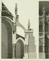 An illustration from History and antiquities of the cathedral churches of Great Britain : illustrated with a series of highly-finished engravings, exhibiting general and particular views, ground plans, and all the architectural features and ornaments in the various styles of building used in our ecclesiastical edifices (1814)