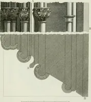 An illustration from History and antiquities of the cathedral churches of Great Britain : illustrated with a series of highly-finished engravings, exhibiting general and particular views, ground plans, and all the architectural features and ornaments in the various styles of building used in our ecclesiastical edifices (1814)