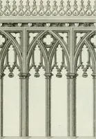 An illustration from History and antiquities of the cathedral churches of Great Britain : illustrated with a series of highly-finished engravings, exhibiting general and particular views, ground plans, and all the architectural features and ornaments in the various styles of building used in our ecclesiastical edifices (1814)