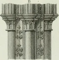 An illustration from History and antiquities of the cathedral churches of Great Britain : illustrated with a series of highly-finished engravings, exhibiting general and particular views, ground plans, and all the architectural features and ornaments in the various styles of building used in our ecclesiastical edifices (1814)