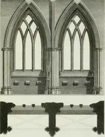 An illustration from History and antiquities of the cathedral churches of Great Britain : illustrated with a series of highly-finished engravings, exhibiting general and particular views, ground plans, and all the architectural features and ornaments in the various styles of building used in our ecclesiastical edifices (1814)