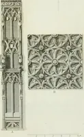 An illustration from History and antiquities of the cathedral churches of Great Britain : illustrated with a series of highly-finished engravings, exhibiting general and particular views, ground plans, and all the architectural features and ornaments in the various styles of building used in our ecclesiastical edifices (1814)