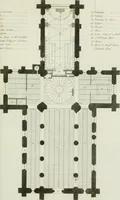 An illustration from History and antiquities of the cathedral churches of Great Britain : illustrated with a series of highly-finished engravings, exhibiting general and particular views, ground plans, and all the architectural features and ornaments in the various styles of building used in our ecclesiastical edifices (1814)
