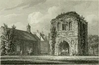 An illustration from History and antiquities of the cathedral churches of Great Britain : illustrated with a series of highly-finished engravings, exhibiting general and particular views, ground plans, and all the architectural features and ornaments in the various styles of building used in our ecclesiastical edifices (1814)