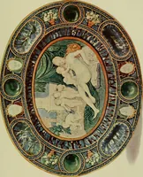 An illustration from A history and description of the old French faïence : with an account of the revival of faïence painting in France (1903)
