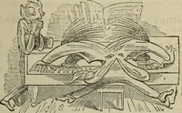 An illustration from A history of advertising, from the earliest times : illustrated by anecdotes, curious specimens, and biographical notes (1874)