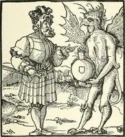 An illustration from The history of the devil and the idea of evil; from the earliest times to the present day (1899)