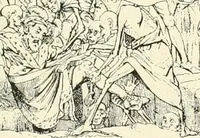 An illustration from The history of the devil and the idea of evil; from the earliest times to the present day (1899)