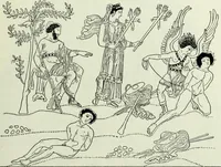 An illustration from The history of the devil and the idea of evil : from the earliest times to the present day (1900)