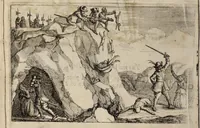 An illustration from The history of the Evangelical churches of the valleys of Piemont : containing a most exact geographical description of the place, and a faithfull account of the doctrine, life, and persecutions of the ancient inhabitants ; Together, with a most naked and punctual relation of the late bloudy massacre, 1655 ; And a narrative of all the following transactions, to the year of Our Lord, 1658 .. (1658)