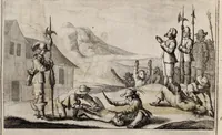 An illustration from The history of the Evangelical churches of the valleys of Piemont : containing a most exact geographical description of the place, and a faithfull account of the doctrine, life, and persecutions of the ancient inhabitants ; Together, with a most naked and punctual relation of the late bloudy massacre, 1655 ; And a narrative of all the following transactions, to the year of Our Lord, 1658 .. (1658)