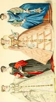 An illustration from The history of fashion in France, or, The dress of women from the Gallo-Roman period to the present time (1882)