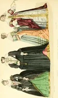 An illustration from The history of fashion in France, or, The dress of women from the Gallo-Roman period to the present time (1882)