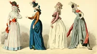 An illustration from The history of fashion in France, or, The dress of women from the Gallo-Roman period to the present time (1882)
